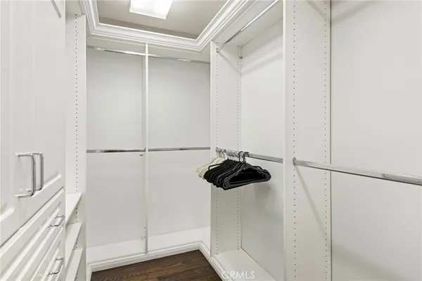 a view of a walk in closet