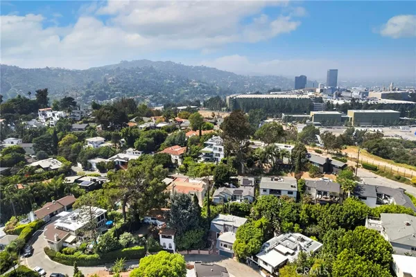 an aerial view of multiple house
