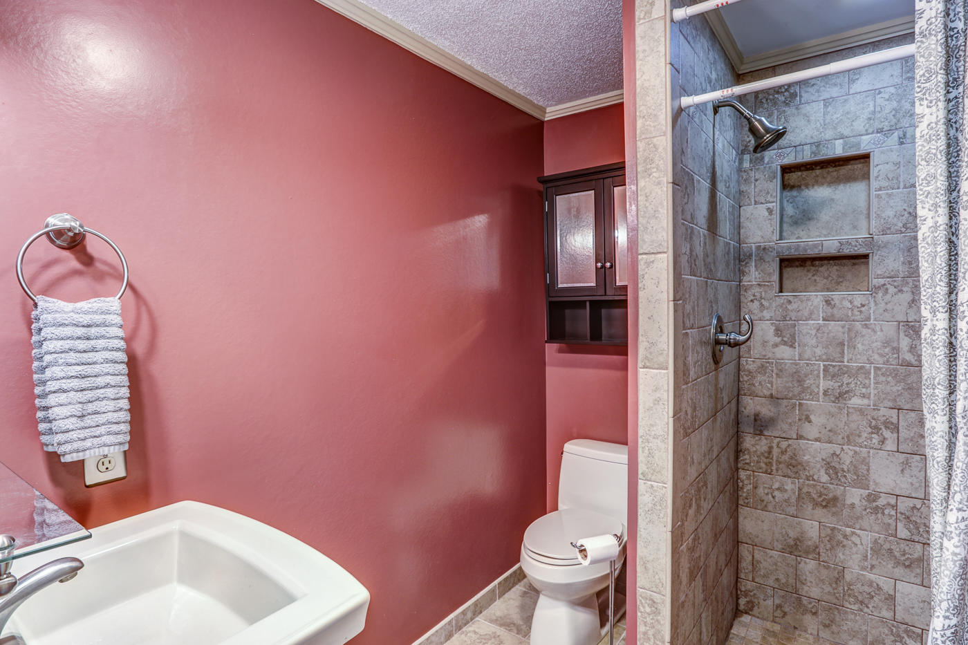 1306 Gills Road Bedford, VA 24523 - Photo 34 of 65 a bathroom with a sink and toilet
