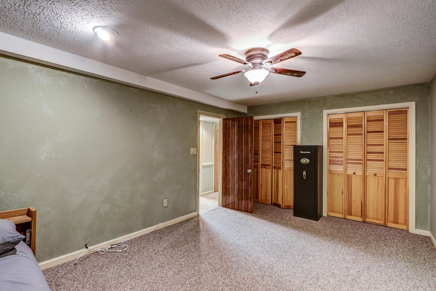 1306 Gills Road Bedford, VA 24523 - Photo 48 of 65 an empty room with closet and a chandelier fan