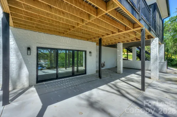 a view of a porch