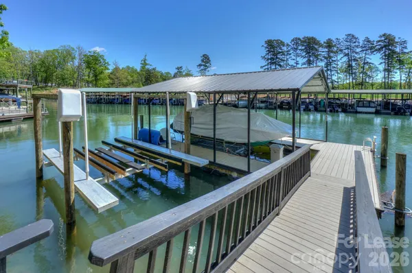 a view of a balcony with lake view