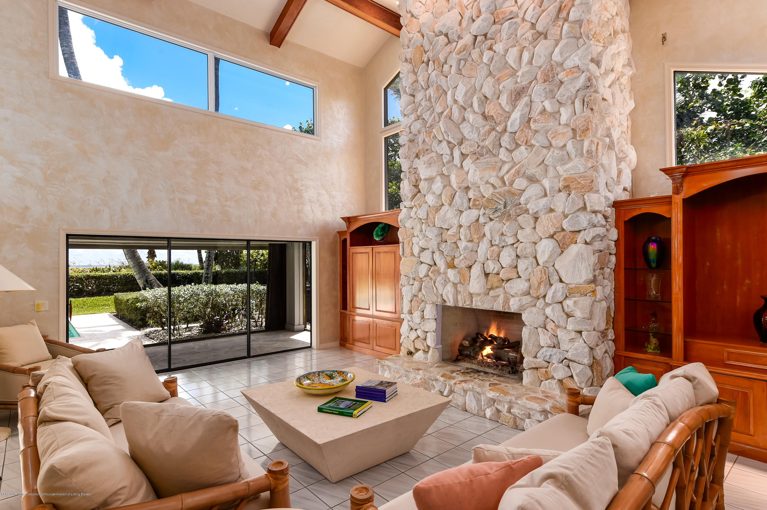 27 North Beach Road Hobe Sound, FL 33455 - Photo 13 of 30 27 Beach Rd Fireplace - PRINT-1