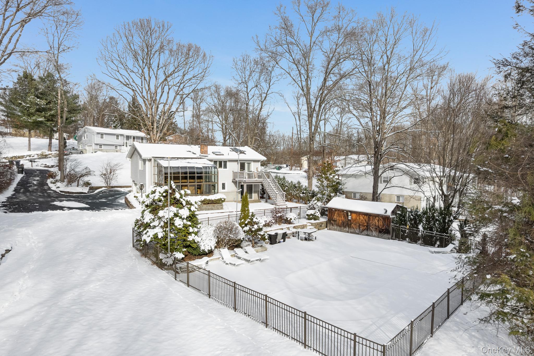 53 Tanager Road Mahopac, NY 10541 - Photo 3 of 43 Aerial view of the backyard.