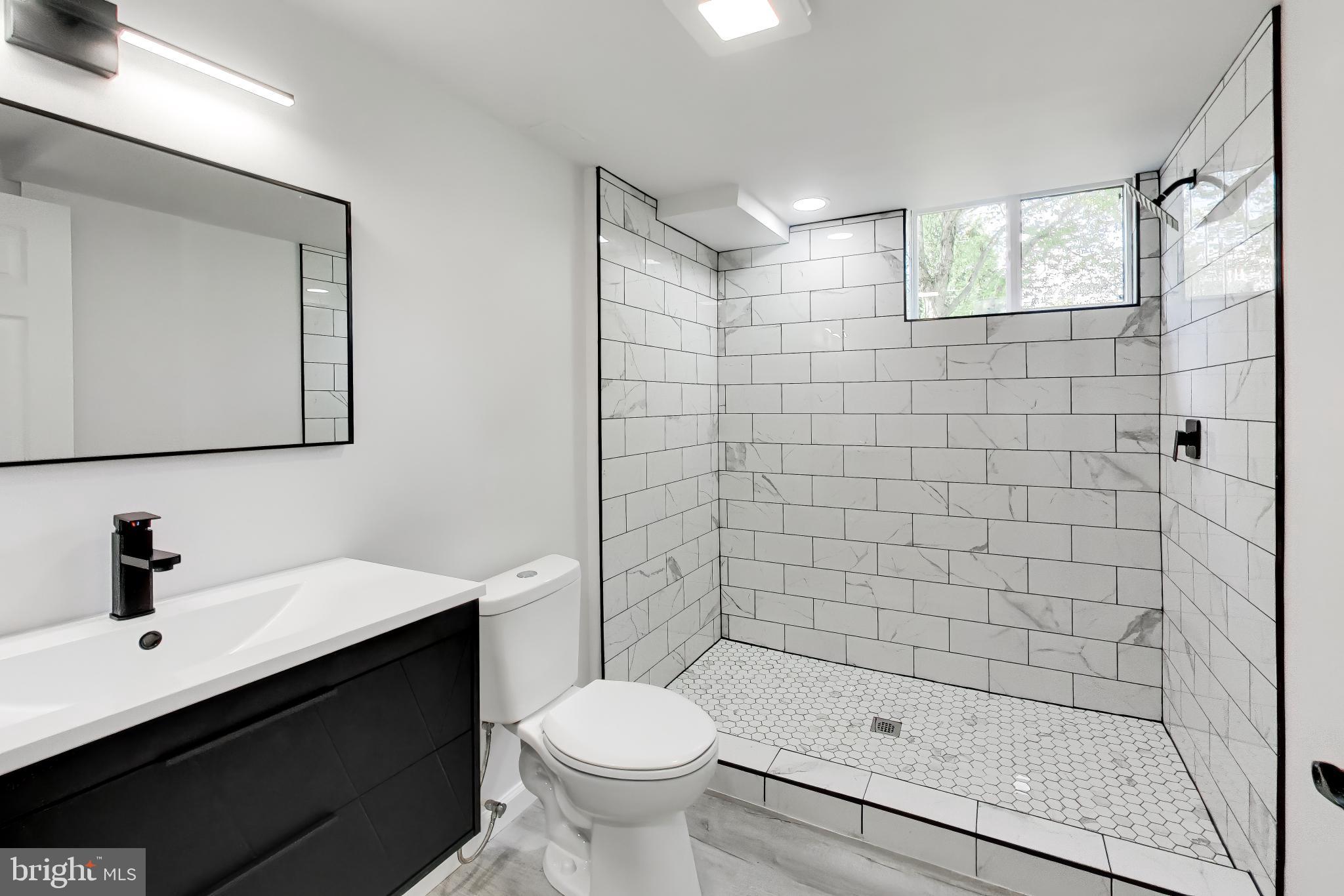 810 Malta Lane Silver Spring, MD 20901 - Photo 29 of 35 Sleek modern bathroom with natural light.