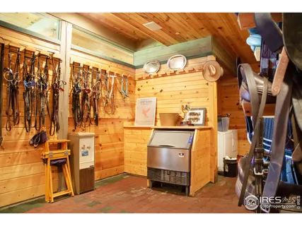 a outdoor view with a table and chairs