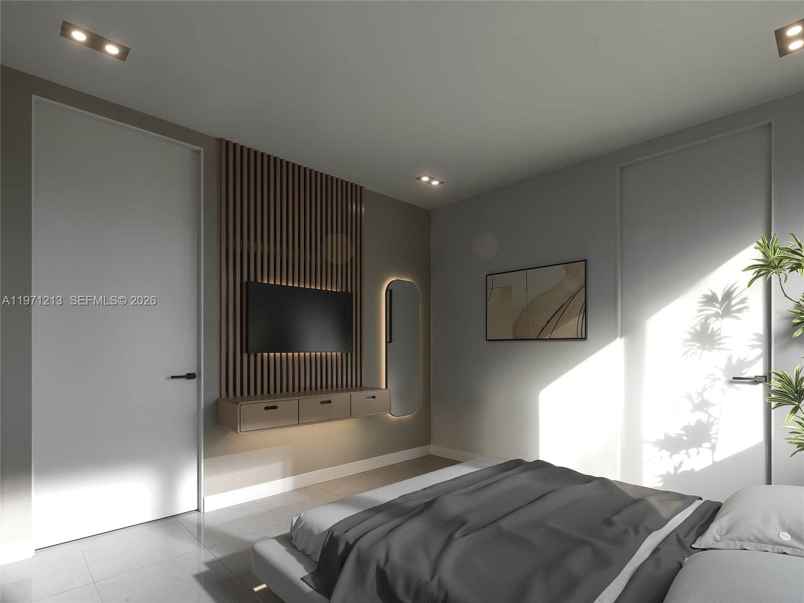 2220 Southwest 14th Street, Unit LEFT Miami, FL 33145 - Photo 11 of 17 a bedroom with a bed and a window