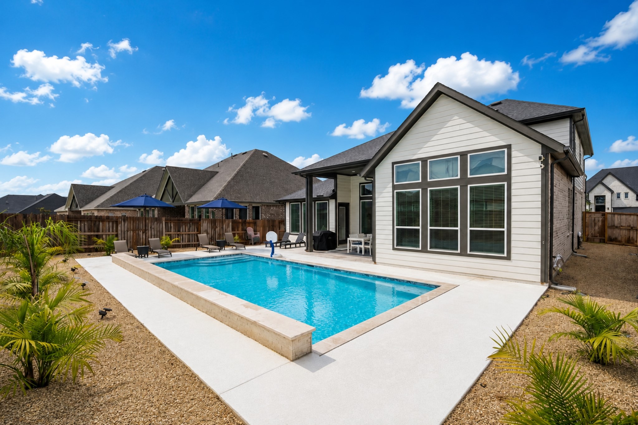 323 Blue River Trail Rosenberg, TX 77471 - Photo 1 of 28 DIVE ON IN TO 323 BLUE RIVER TRAIL! BETTER THAN NEW, THIS PROPERTY WAS JUST BUILT LAST YEAR AND HAS THE ADDED BONUS OF A POOL! YOU WON'T FIND THAT AT NEW CONSTRUCTION!