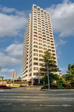 a front view of a building