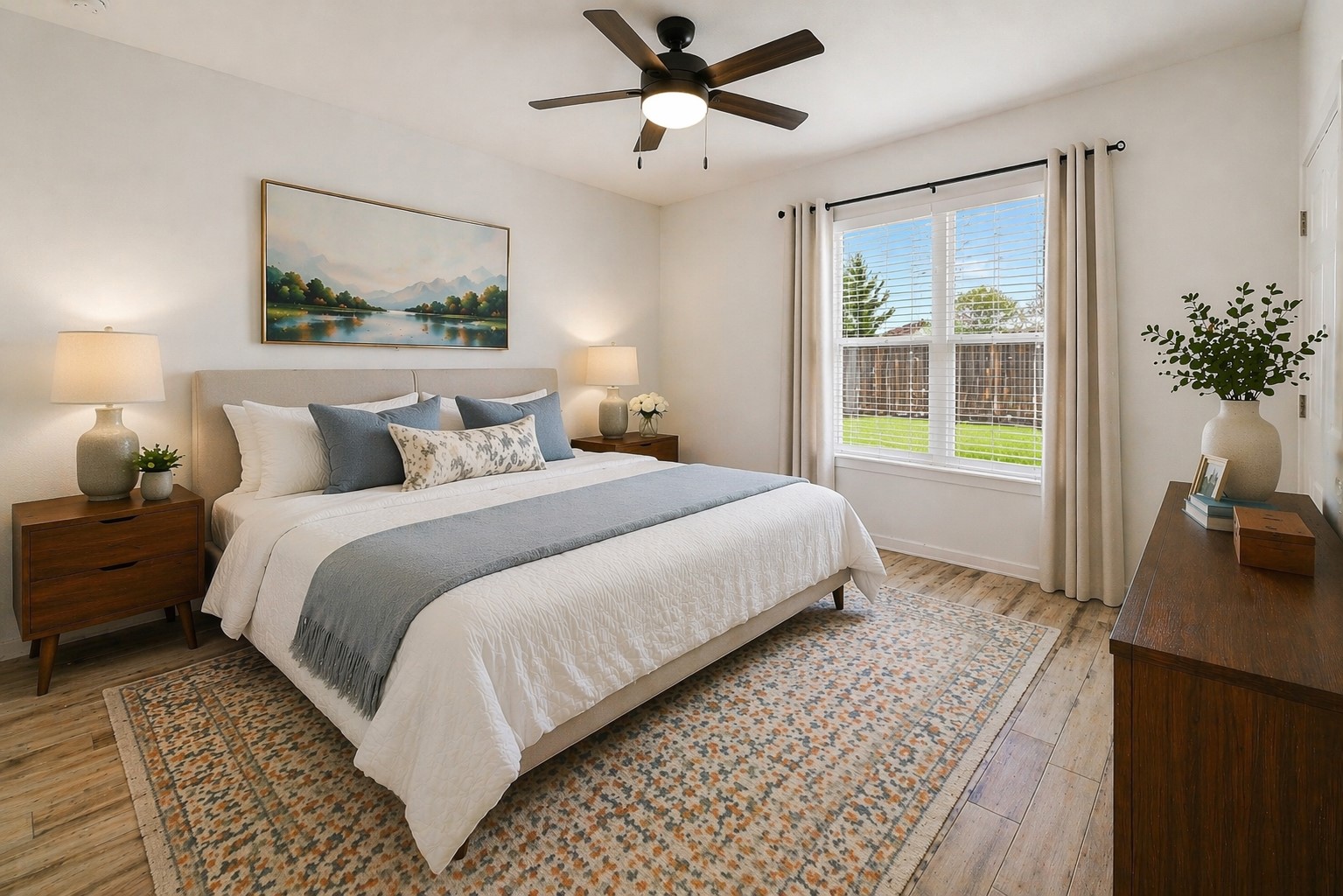 7201 Calliope Crossing Austin, TX 78744 - Photo 7 of 22 a bedroom with bed and a chandelier