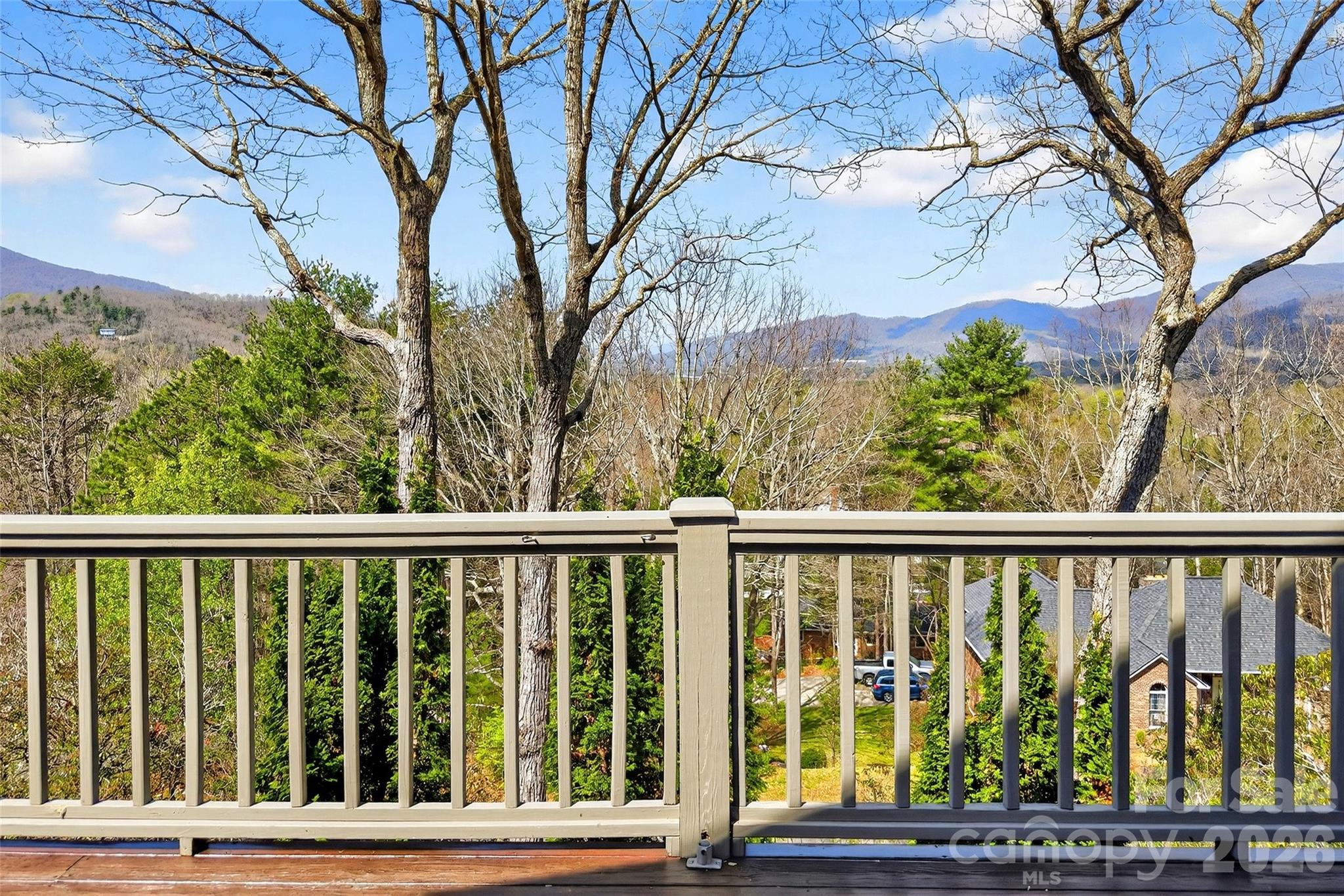 3 Tree Top Place Black Mountain, NC 28711 - Photo 6 of 43 a view of a wooden deck