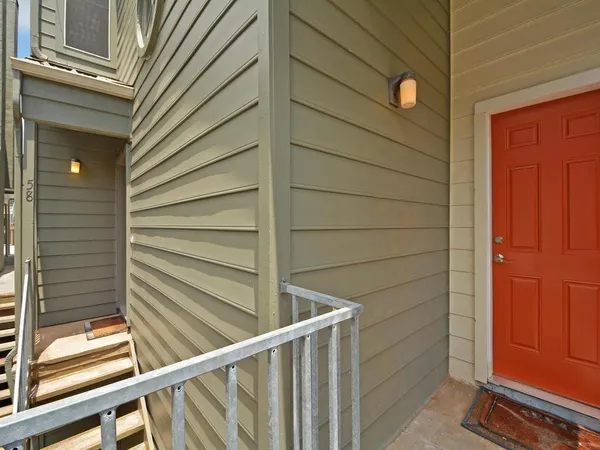 a view of front door