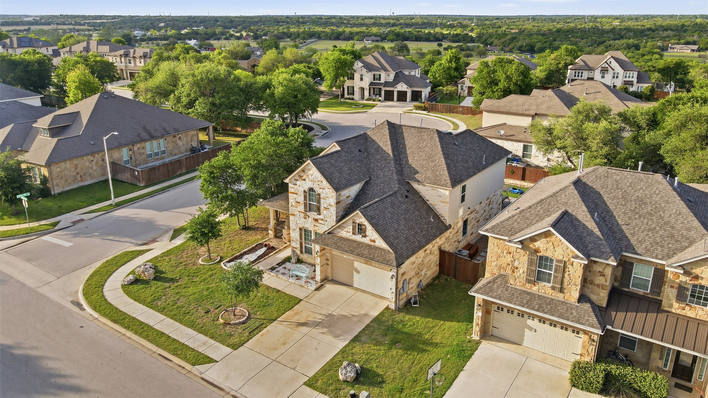 4301 Logan Ridge Drive Cedar Park, TX 78613 - Photo 7 of 38 Aerial perspective of suburban area