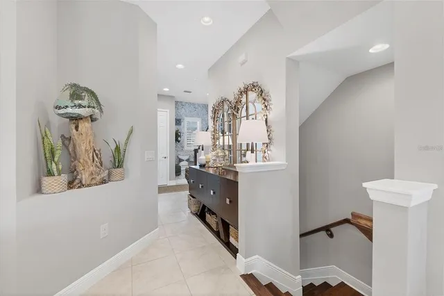 a bathroom with a sink double vanity and a mirror