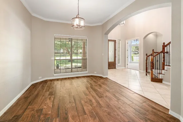 a view of livingroom with hardwood floor and window