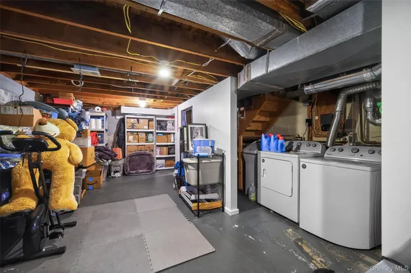 a view of storage and utility room