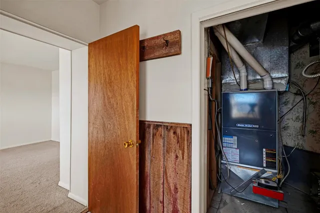 a view of storage and utility room