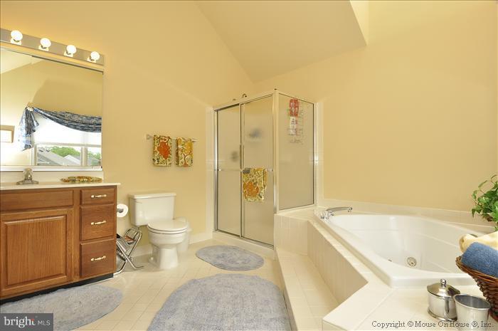 115 Fox Trail Terrace Gaithersburg, MD 20878 - Photo 19 of 22 a bathroom with a bathtub sink mirror vanity and toilet