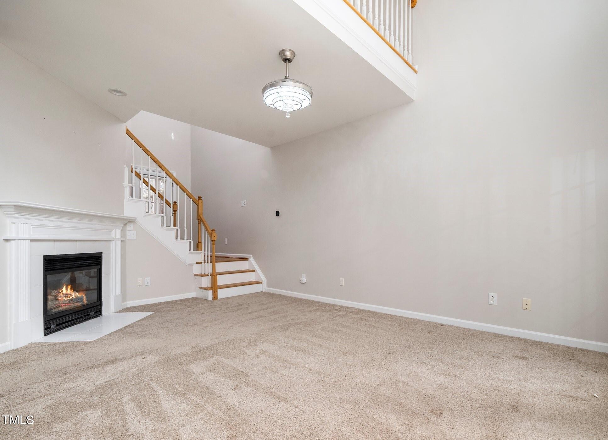 1213 Red Beech Court Raleigh, NC 27614 - Photo 5 of 23 Red Beech Living Room with Loft