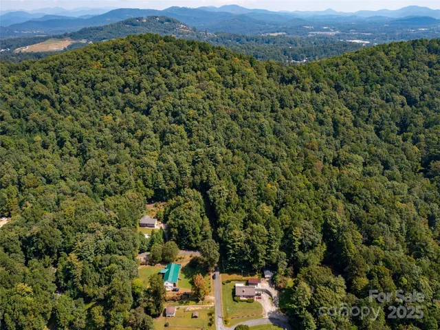 an aerial view of a residential houses and city view