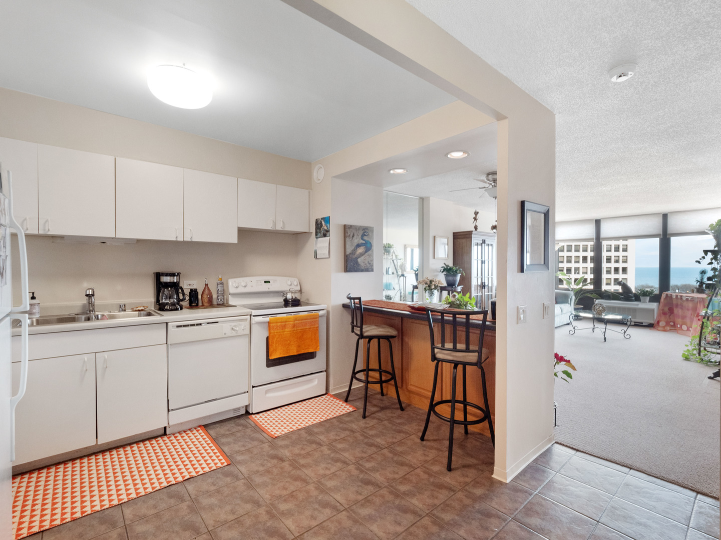 5320 North Sheridan Road, Unit 1005 Chicago, IL 60640 - Photo 8 of 21 a kitchen with cabinets a sink and appliances