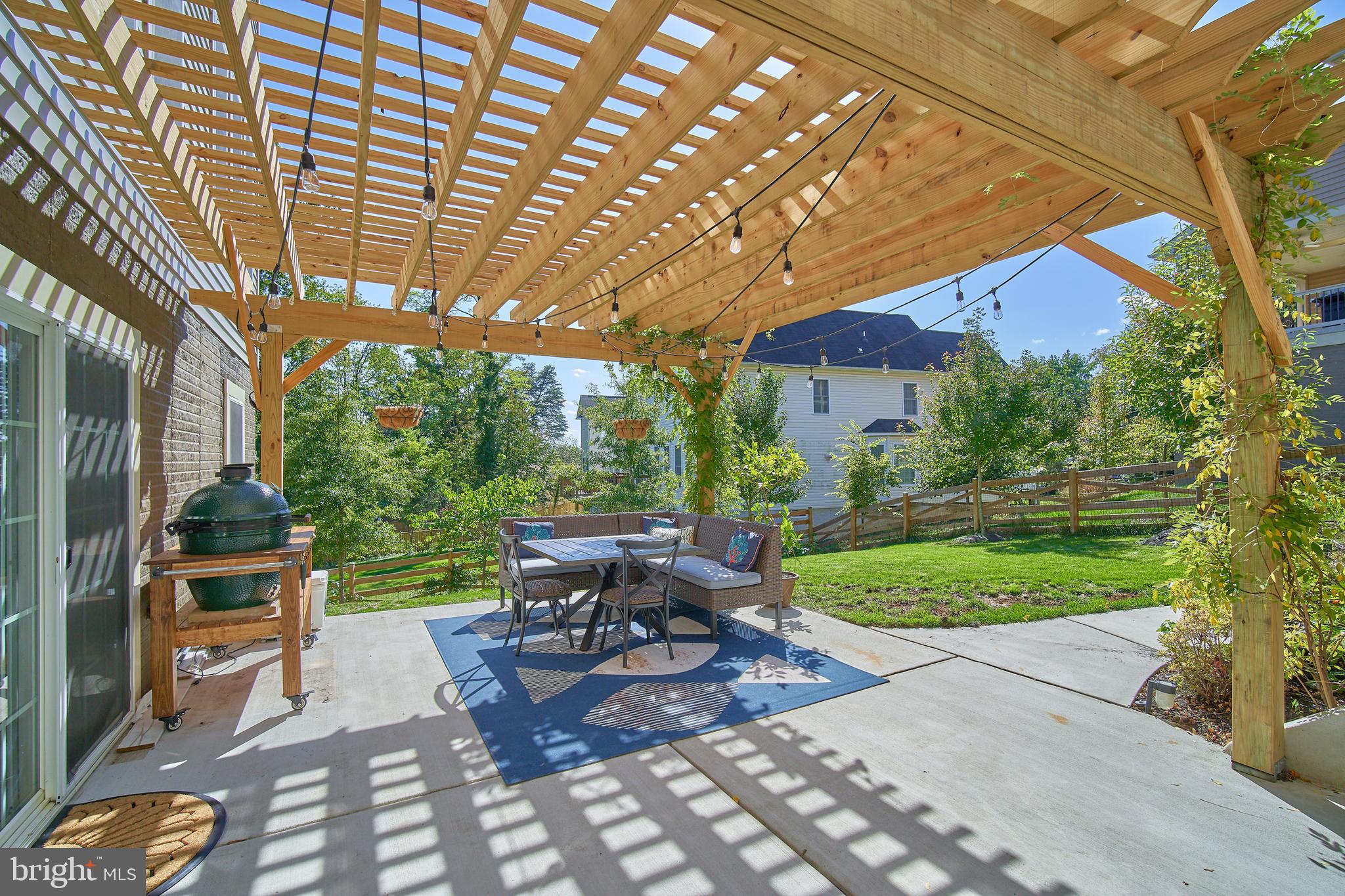 3117 Spring Drive Alexandria, VA 22306 - Photo 42 of 48 Pergola covered huge patio - BBQ gas line