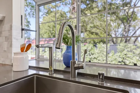 a view of a vase sitting on a table