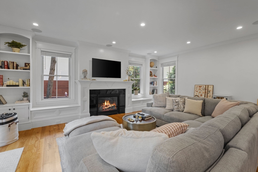 4 Coyne Road, Unit 4 Newton, MA 02468 - Photo 6 of 18 a living room with furniture and a fireplace
