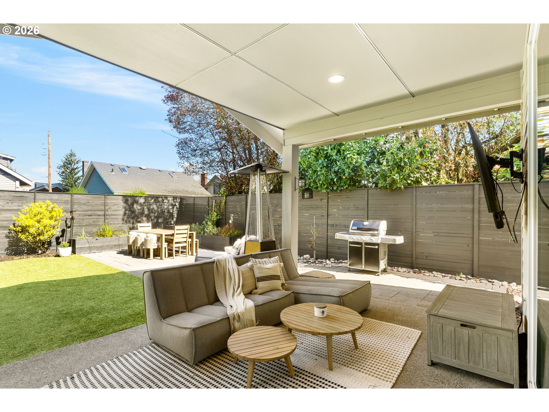 2025 North Alberta Street Portland, OR 97217 - Photo 43 of 48 a outdoor living space with patio furniture and a garden