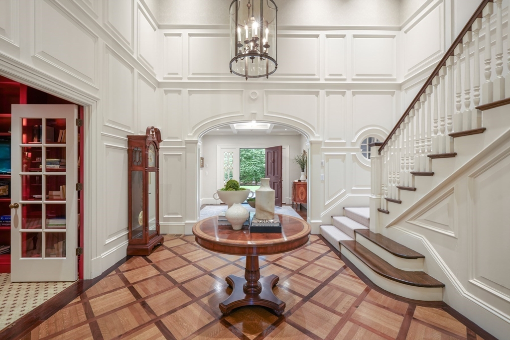 121 Livingston Road Wellesley, MA 02482 - Photo 3 of 42 a view of entryway and hall with wooden floor