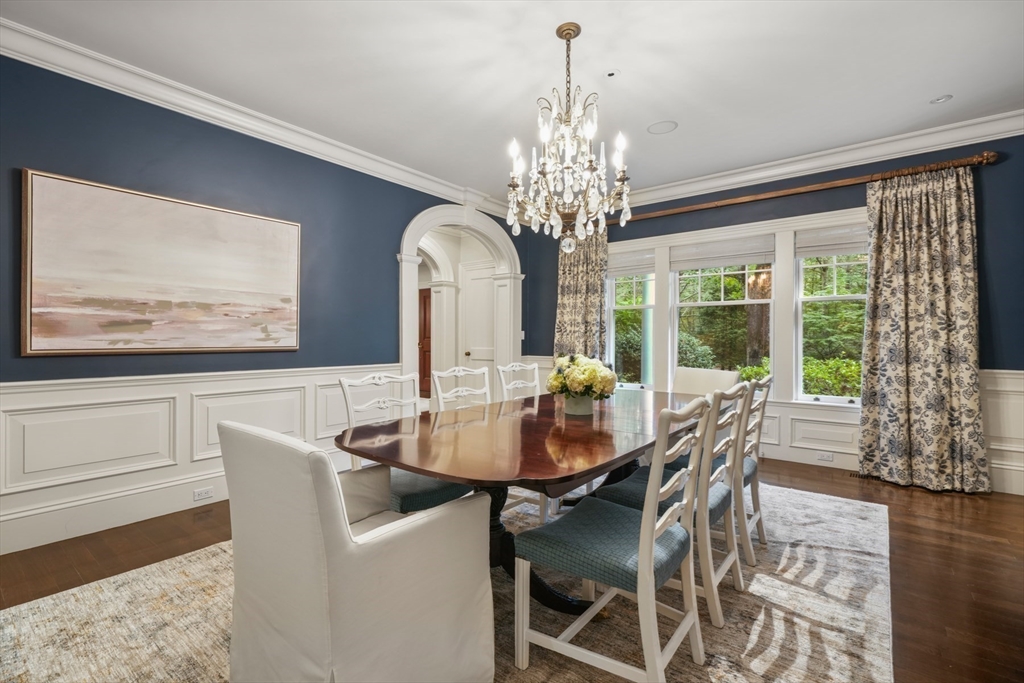 121 Livingston Road Wellesley, MA 02482 - Photo 5 of 42 a view of a dining room with furniture window and outside view