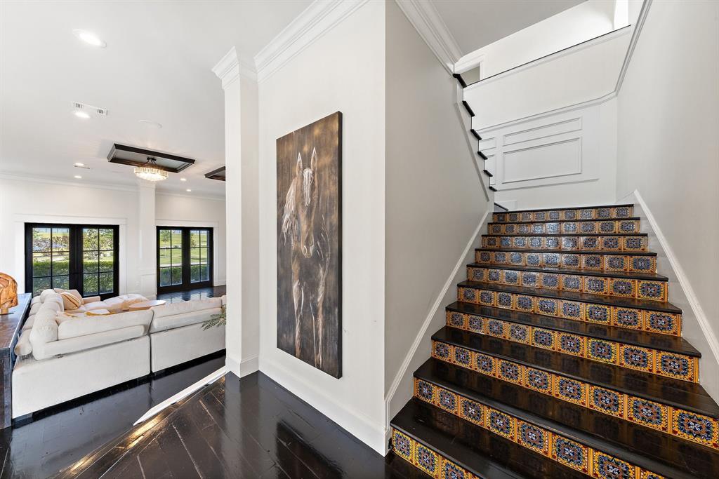 124 Private Road 2202 Decatur, TX 76234 - Photo 15 of 40 a view of entryway with stairs and wooden floor