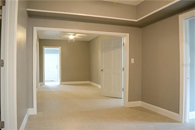 a view of an empty room