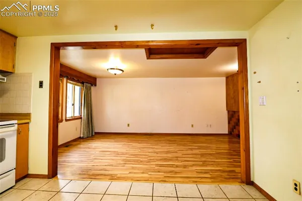 a view of an empty room