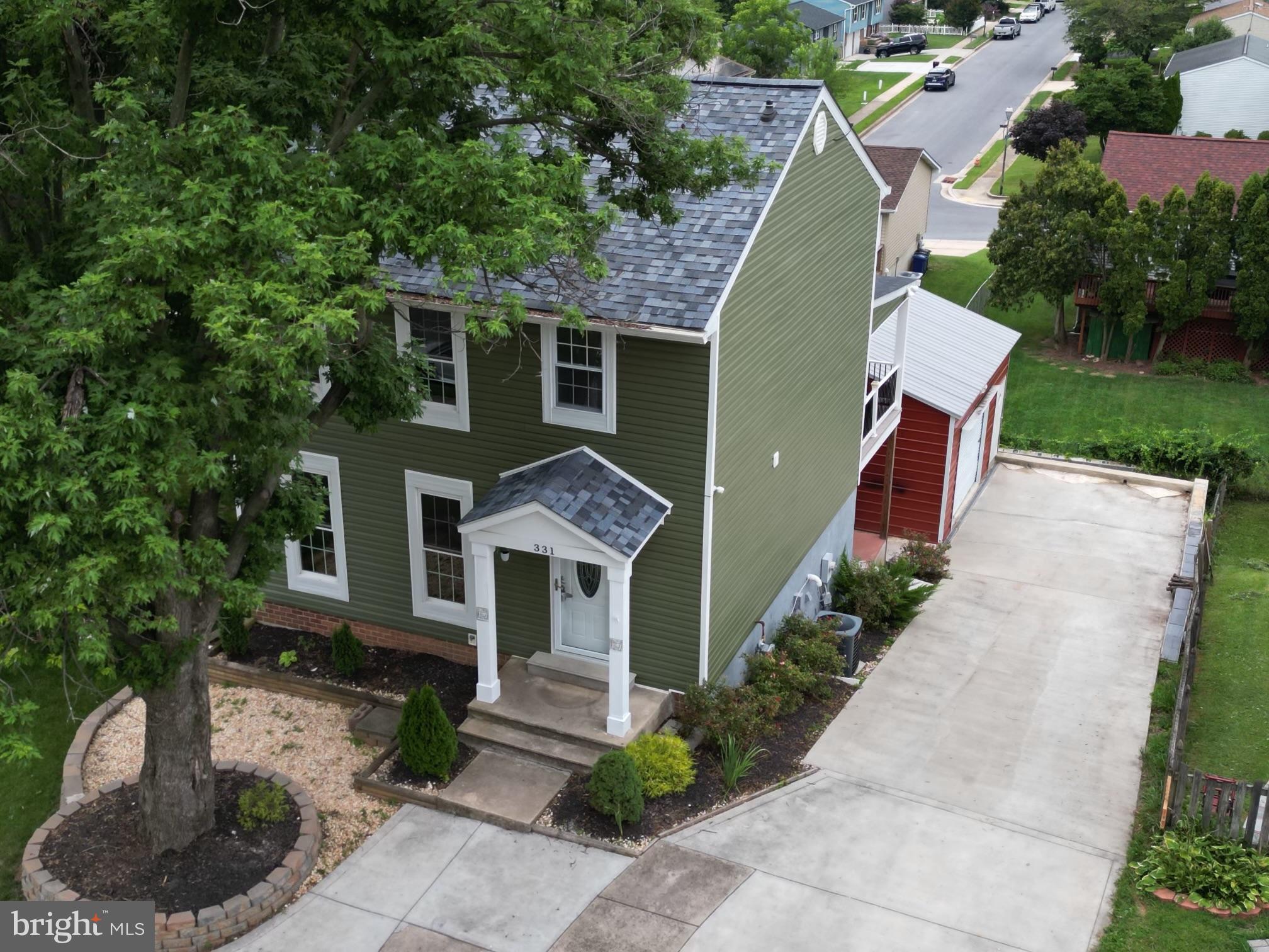 331 Timber Grove Road Owings Mills, MD 21117 - Photo 16 of 16 Ariel Shot of of Front w/rear access driveway