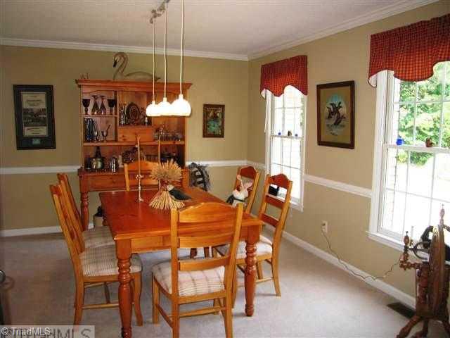 7293 Lee's Ridge Road Oak Ridge, NC 27310 - Photo 2 of 16 Dining Room. Formal dining room right off the kitchen.