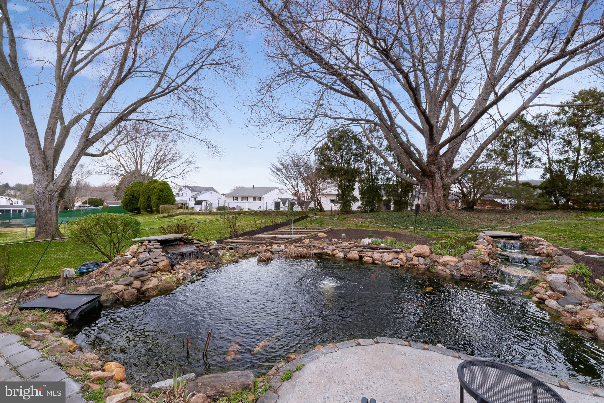 515 Defoe Road Hockessin, DE 19707 - Photo 33 of 40 Beautiful Koi Pond with 2 waterfalls
