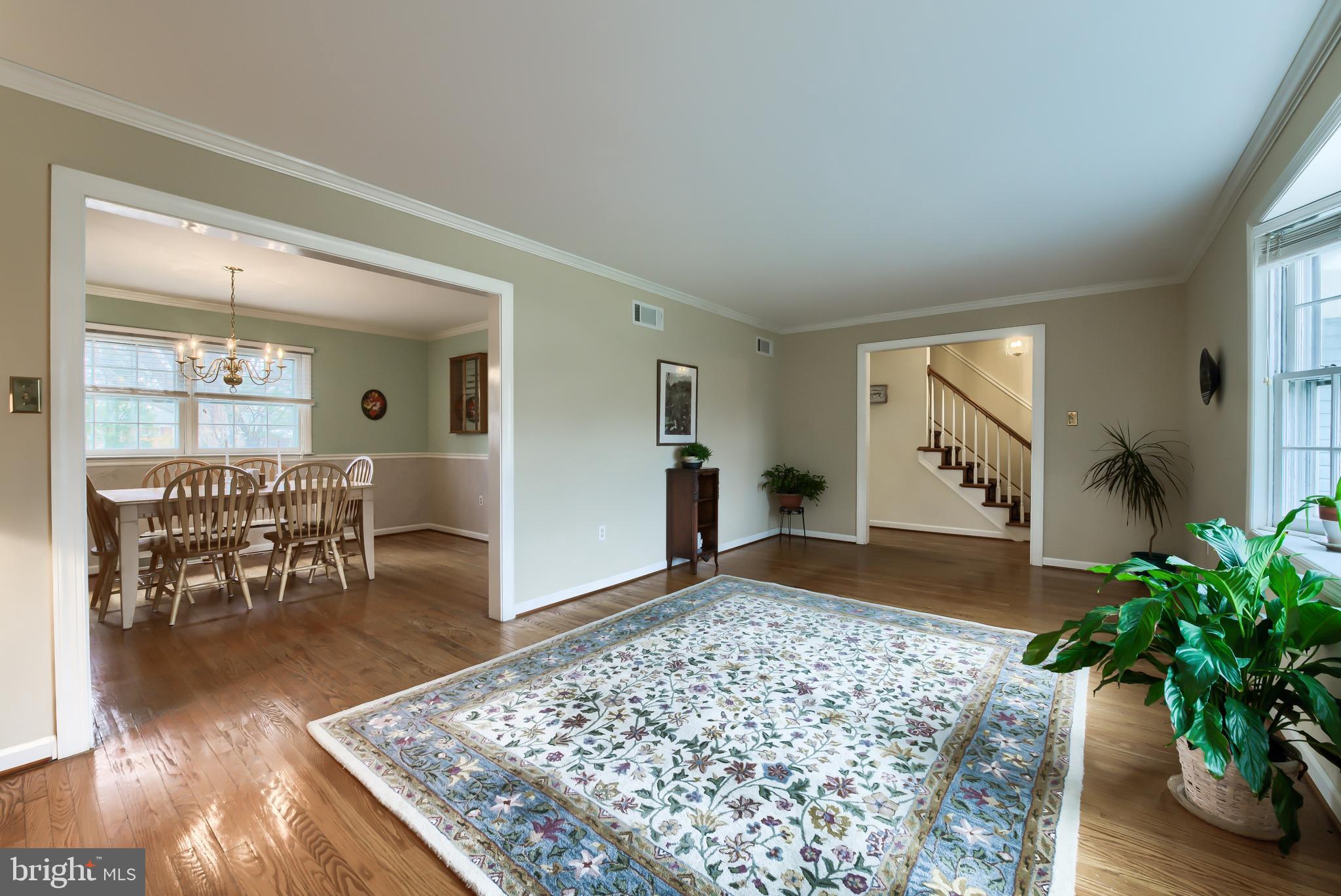 515 Defoe Road Hockessin, DE 19707 - Photo 7 of 40 Living room looking into the dining room