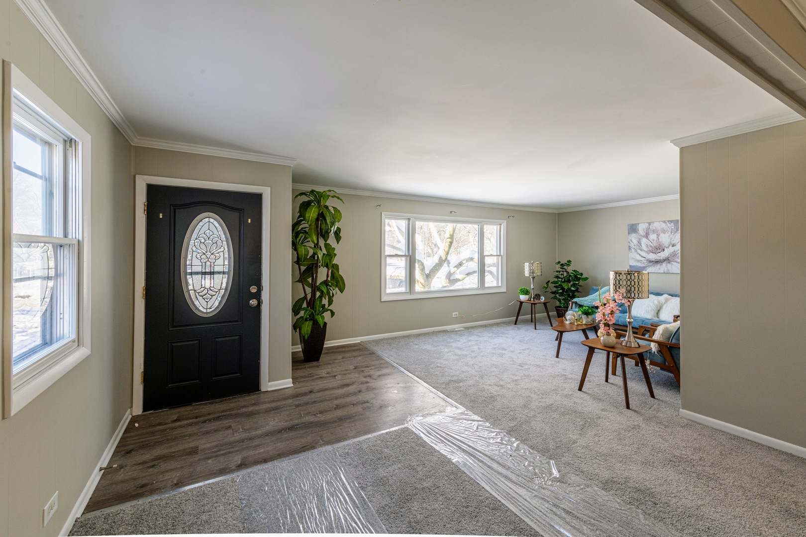 3017 Gabriel Avenue Zion, IL 60099 - Photo 2 of 21 a view of a livingroom with furniture hardwood floor and a window
