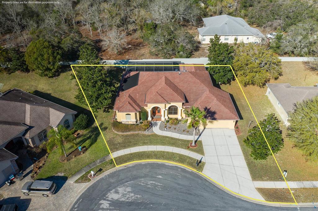 427 Archway Drive Spring Hill, FL 34608 - Photo 9 of 68 an aerial view of a house with a yard