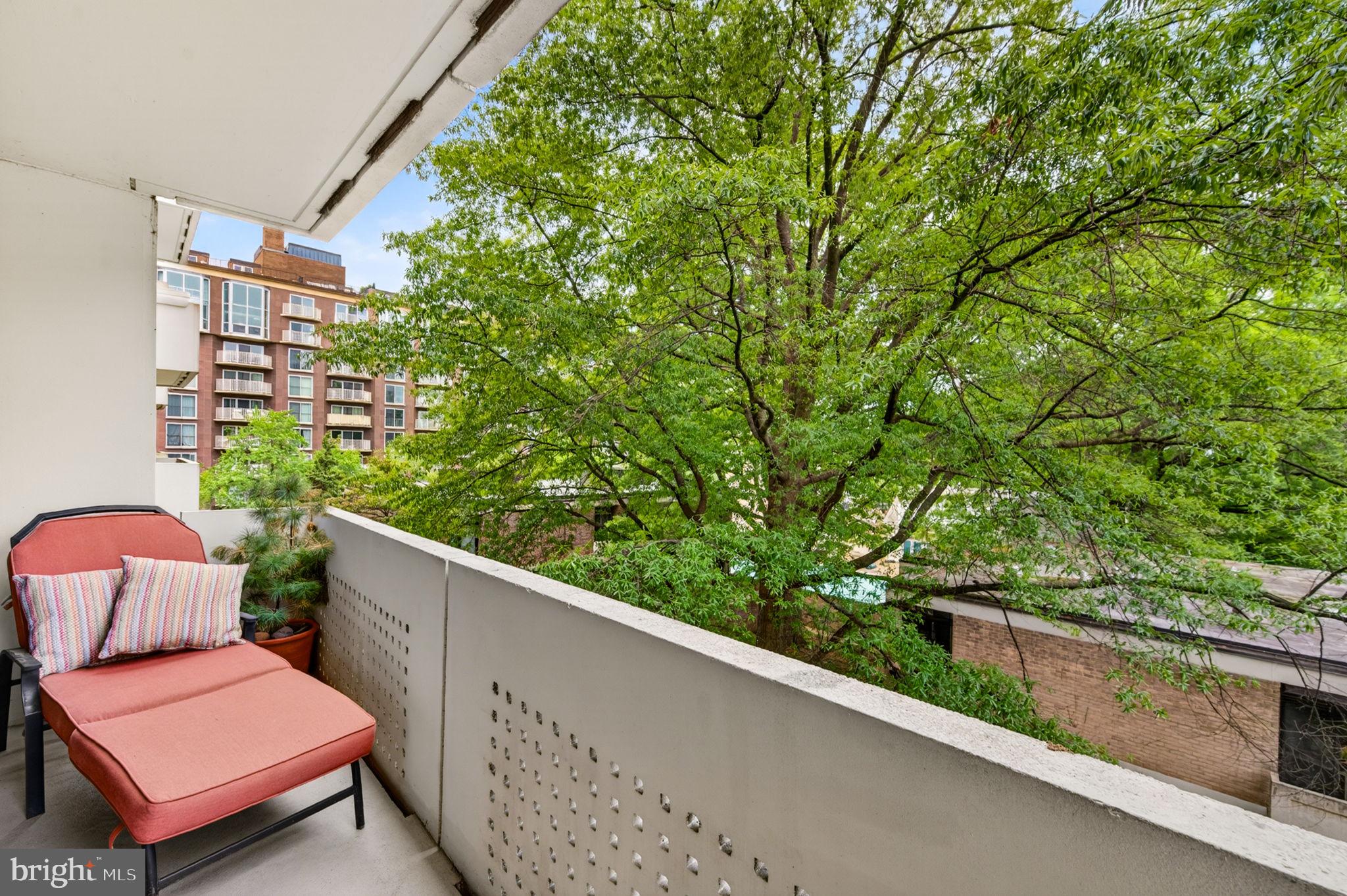 429 N Street Southwest, Unit S203 Washington, DC 20024 - Photo 12 of 28 a view of a two chair in the balcony