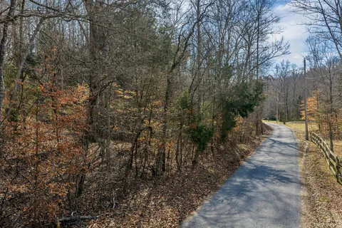 a view of a wooden door