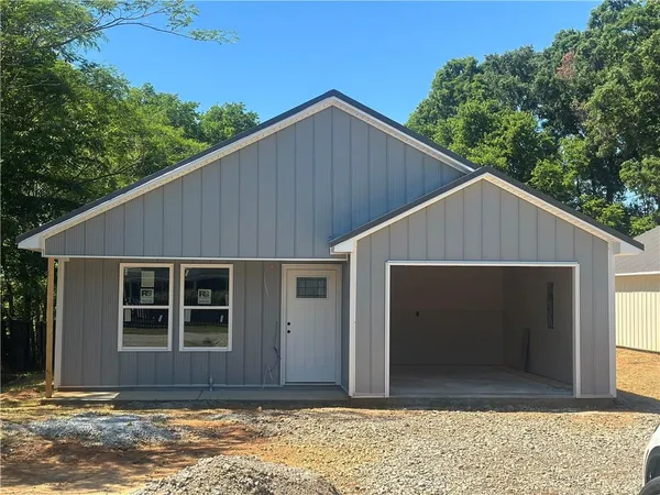 a front view of a house