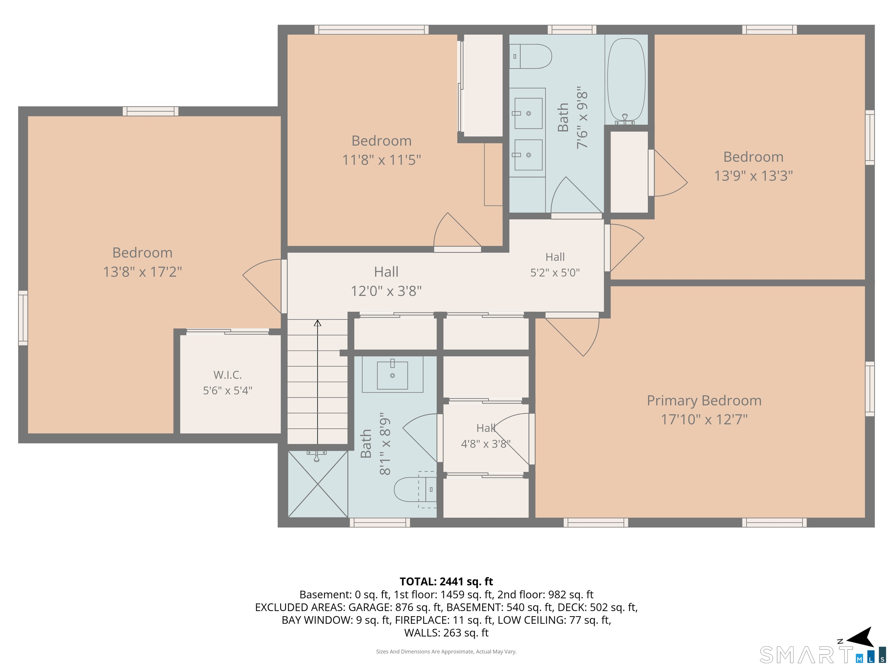 66 Clipper Court Groton, CT 06355 - Photo 39 of 40 Second Floor Layout