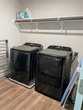 a view of storage and utility room