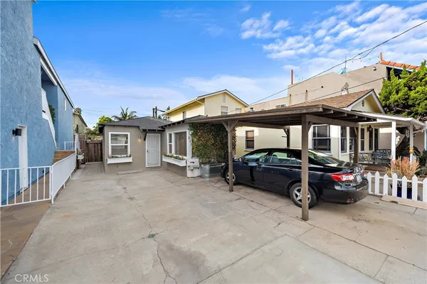 a car parked in front of house