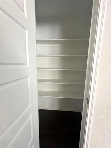 a close view of closet