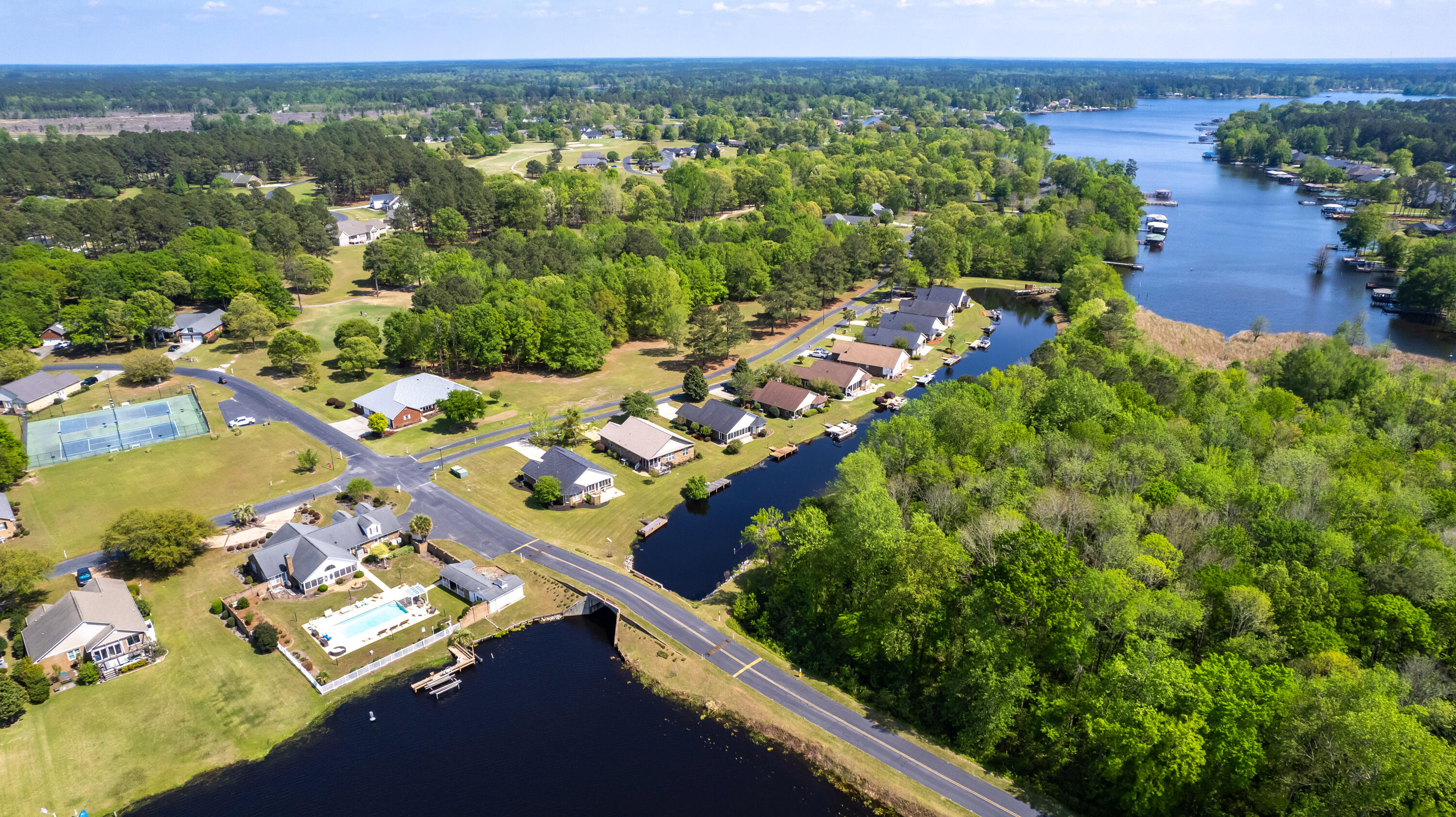 95 Ridge Lake Drive Manning, SC 29102 - Photo 35 of 60 CANAL W/ LAKE MARION IN UPPER RIGHT