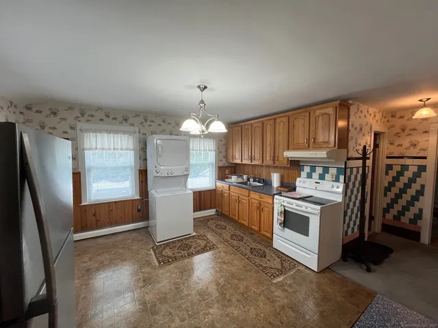 a close view of walk in closet