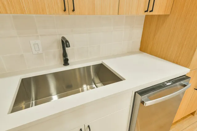 a close view of sink